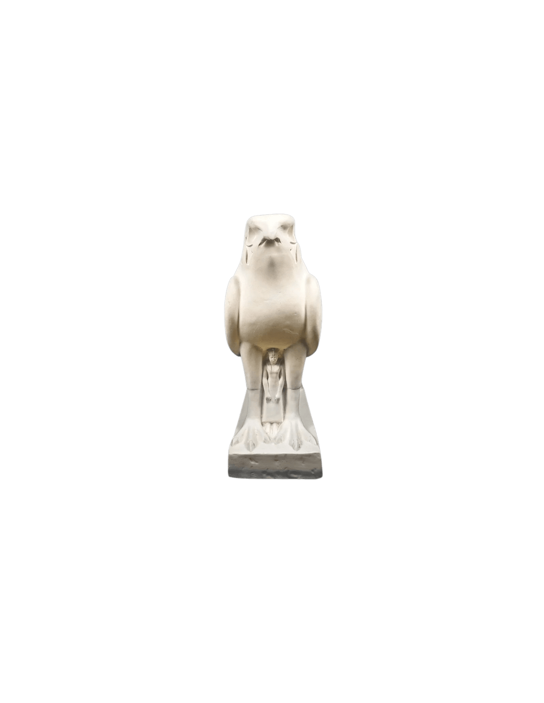 Réplica de estatua del Faraón Nectanebo II bajo la Bendición de Horus