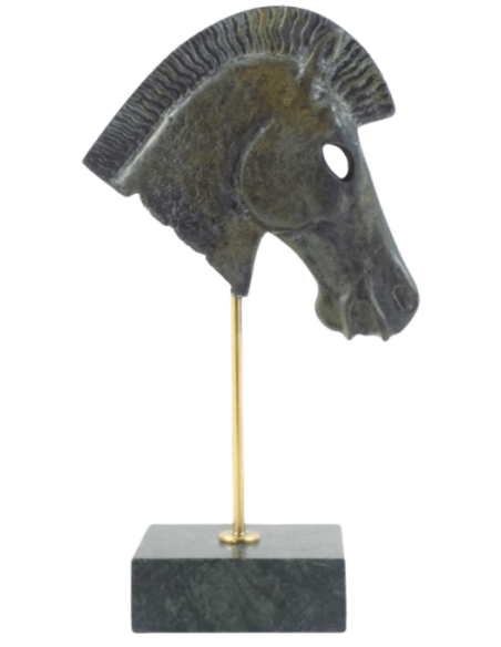 Bronze Greek Horse Head Sculpture, Acropolis Museum