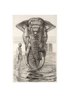 Elefante del Templo de Siva (India Inglesa)