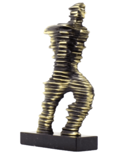 Estatuilla de Corredor de Maratón en bronce estilizado