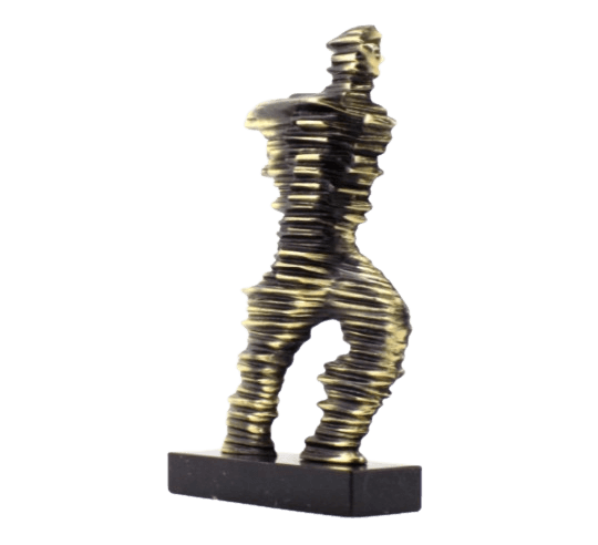 Estatuilla de Corredor de Maratón en bronce estilizado