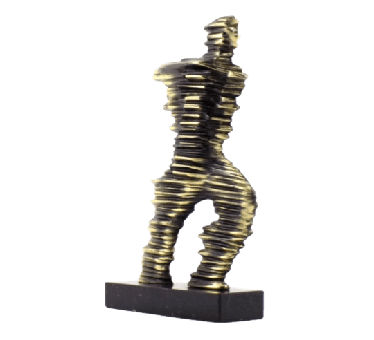 Statuette de Coureur de Marathon en bronze stylisé