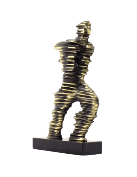 Stylized bronze Marathon runner