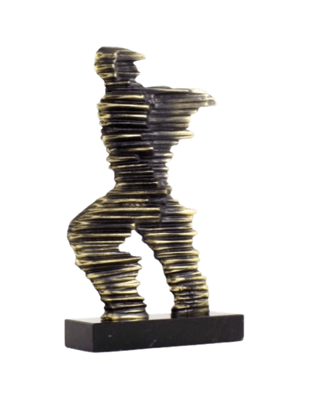 Statuette de Coureur de Marathon en bronze stylisé
