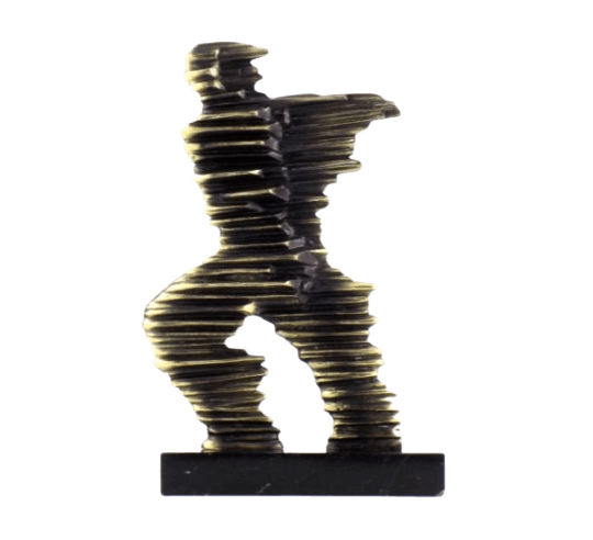 Statuette de Coureur de Marathon en bronze stylisé