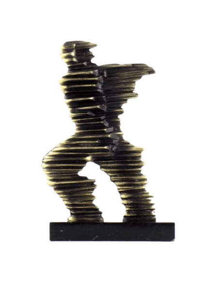 Statuette de Coureur de Marathon en bronze stylisé