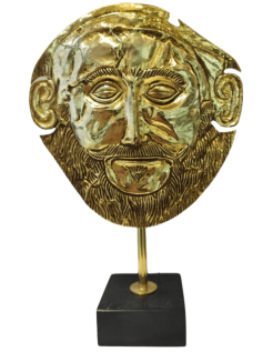 Máscara de Agamenón bañada en oro, Museo Arqueológico de...