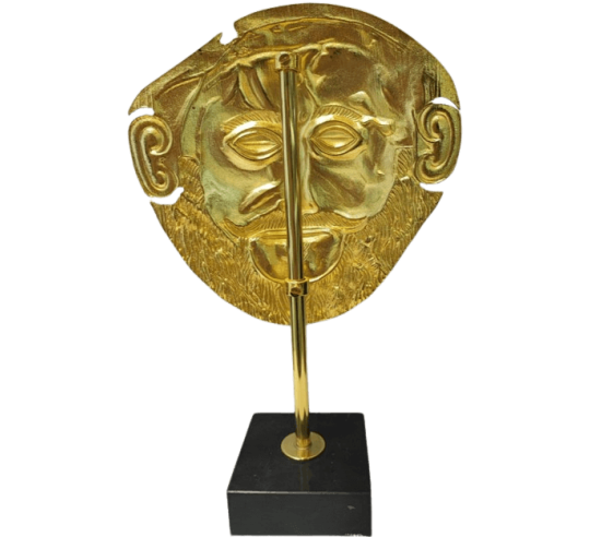 Máscara de Agamenón bañada en oro, Museo...