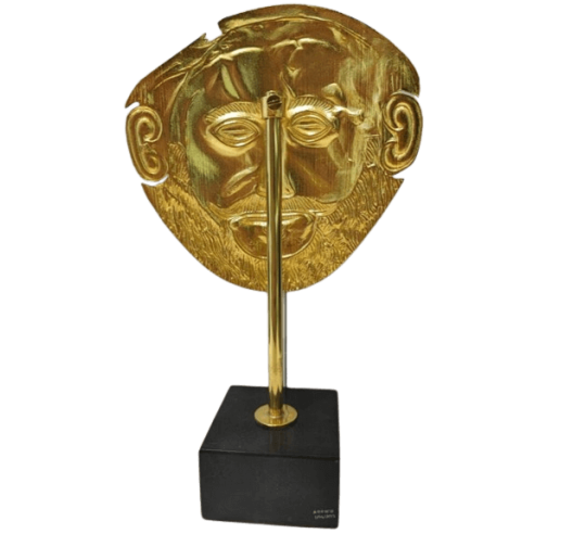 Máscara de Agamenón bañada en oro, Museo...