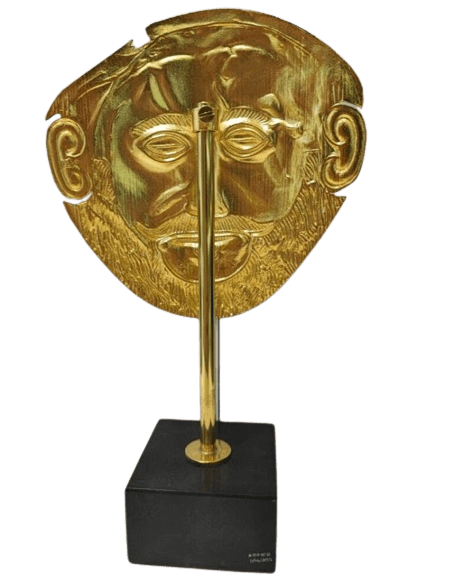 Máscara de Agamenón bañada en oro, Museo Arqueológico de Atenas