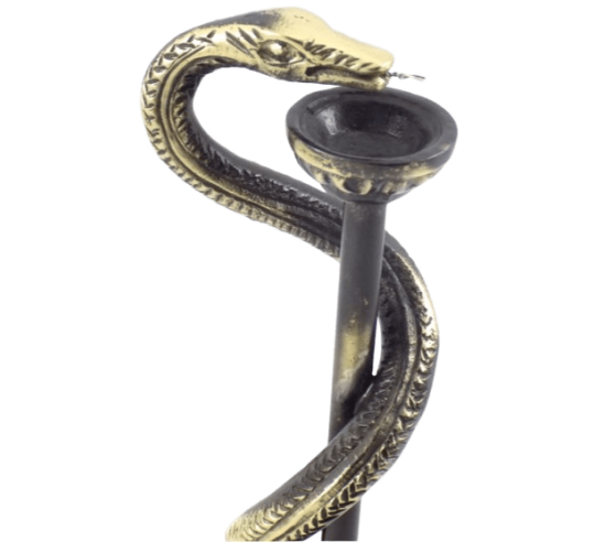 Caduceus of Medicine or Bronze Staff of Asclepius