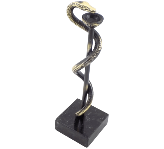 Caduceo de la Medicina o Bastón de Esculapio en...