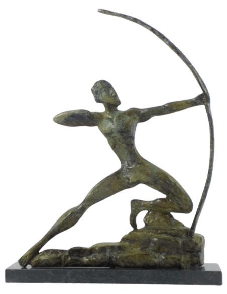 Bronze sculpture of Hercules archer killing the Stymphalian birds