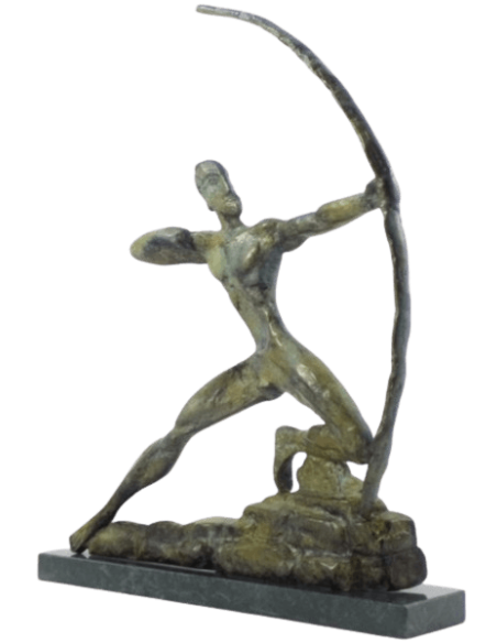 Bronze sculpture of Hercules archer killing the Stymphalian birds