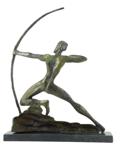 Bronze sculpture of Hercules archer killing the Stymphalian birds