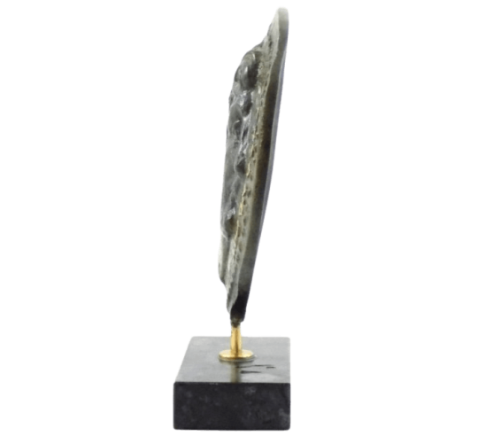 Espejo de bronce, retrato de Alejandro Magno...