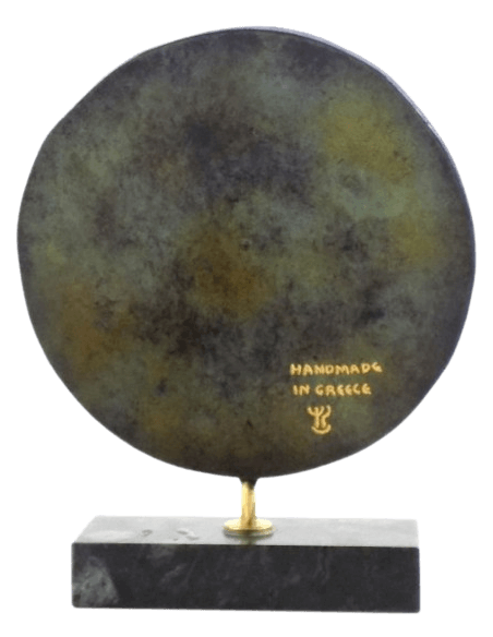 Miroir en bronze, portrait d'Alexandre le Grand d'après l'antique