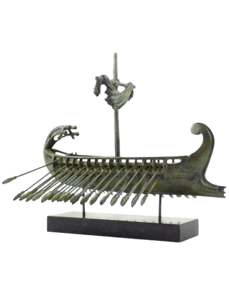 Bronze Sculpture of Ancient Athenian Trireme