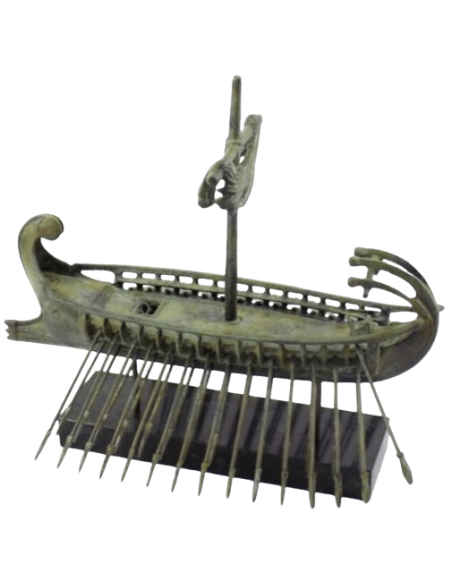 Bronze Sculpture of Ancient Athenian Trireme