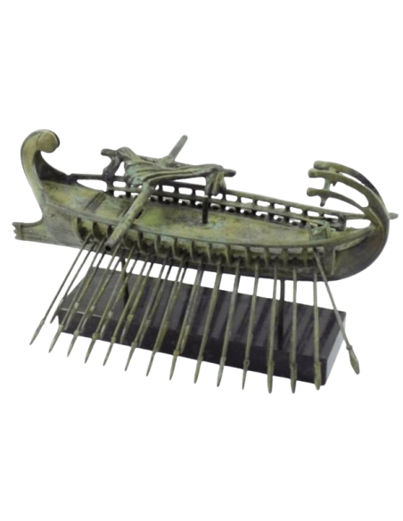 Bronze Sculpture of Ancient Athenian Trireme