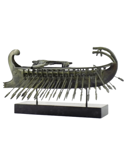Bronze Sculpture of Ancient Athenian Trireme