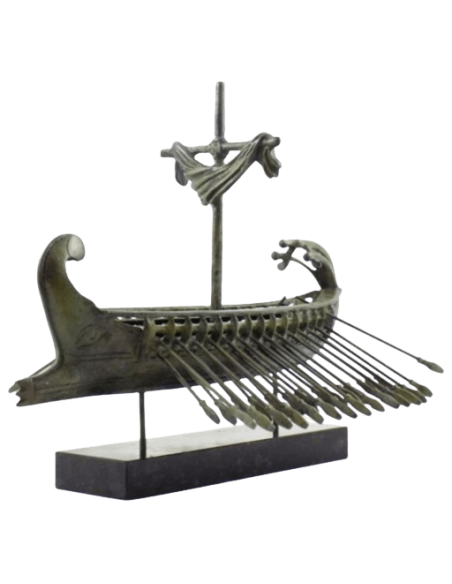 Bronze Sculpture of Ancient Athenian Trireme