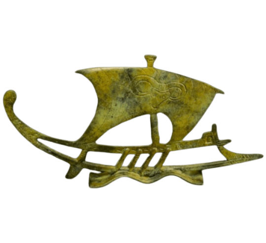 Stylized bronze sculpture of Argo, Jason's trireme during his quest for the Golden Fleece