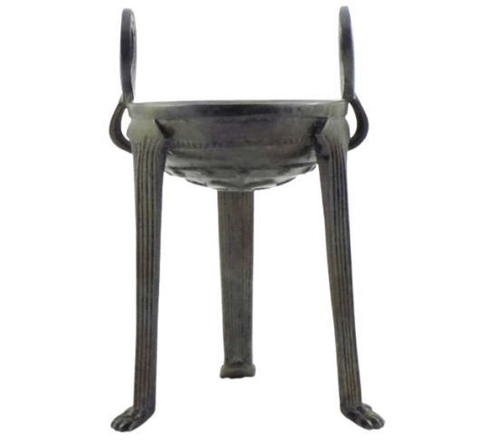 Greek sacrificial bronze tripod for delivering...