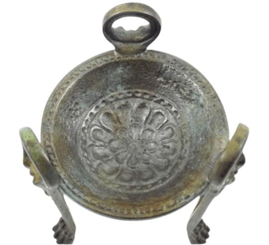 Trípode sacrificial griego de bronce para la...