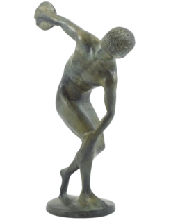 Statue en Bronze du Discobole d'après Myron d'Eleutherae