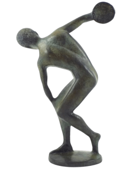 Statue en Bronze du Discobole d'après Myron d'Eleutherae