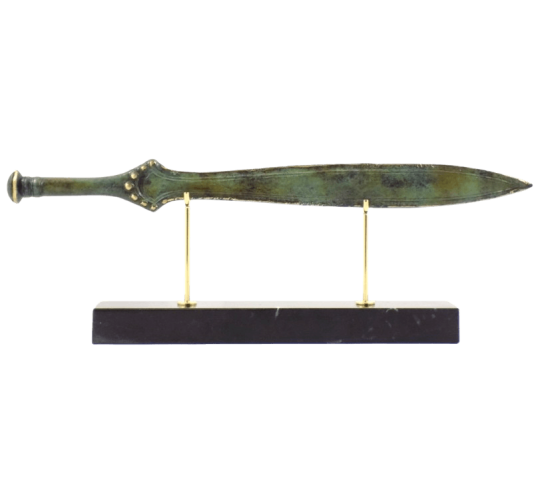 Short sword or bronze Xiphos of the Greek hoplite