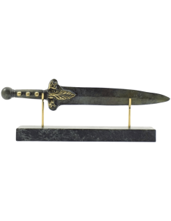 Épée Courte en Bronze ou Xiphos de Guerrier Spartiate,...