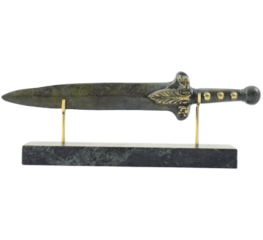 Épée Courte en Bronze ou Xiphos de Guerrier...