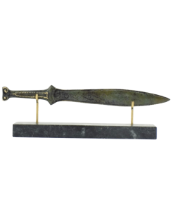 Épée Courte en Bronze ou Xiphos de Guerrier Spartiate,...