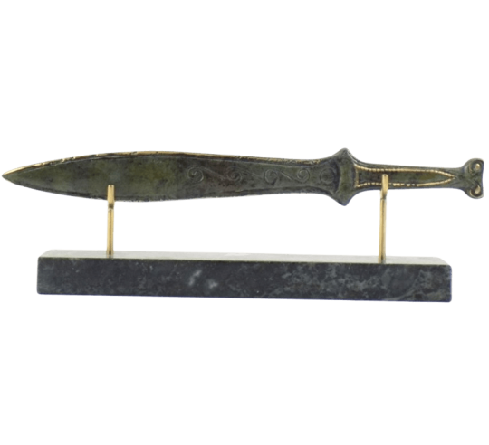 Short Bronze Sword or Spartan Warrior Xiphos,...