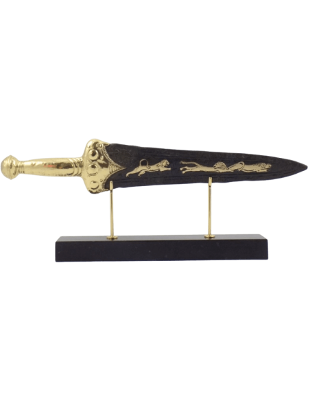 Bronze Dagger with Motifs Depicting a Lion Battle, National Archaeological Museum of Athens