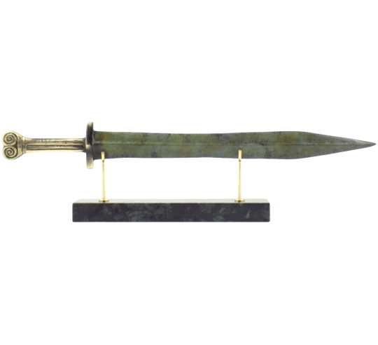 Épée courte en bronze ou Xiphos de Thémistocle, général athénien et vainqueur de la bataille de Salamine