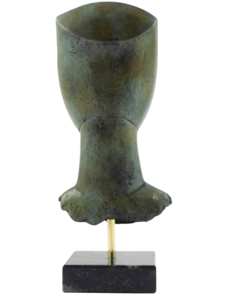 Cabeza de ídolo femenino en bronce, tipo Spédos, Cicládico Antiguo II, Cultura de Keros