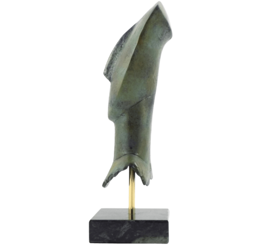 Cabeza de ídolo femenino en bronce, tipo...