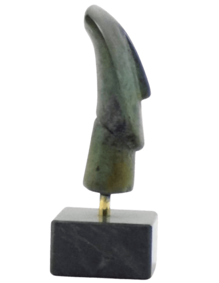 Cabeza de ídolo femenino en bronce, tipo Spédos, Cicládico Antiguo II, Cultura de Keros