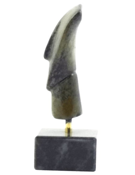 Tête d'idole féminine en bronze type de Spédos, Cycladique Ancien II, Culture de Kéros