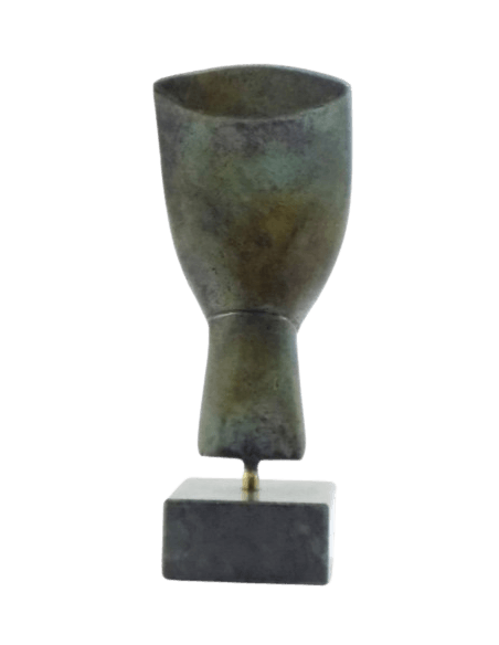 Tête d'idole féminine en bronze type de Spédos, Cycladique Ancien II, Culture de Kéros