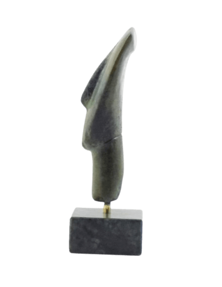 Tête d'idole féminine en bronze type de Spédos, Cycladique Ancien II, Culture de Kéros