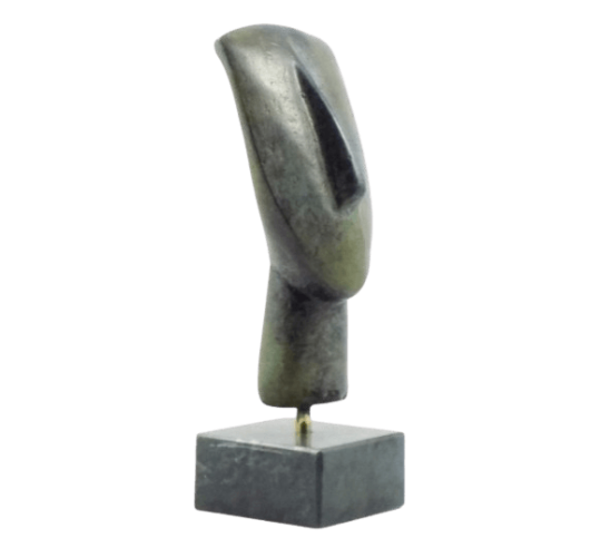 Cabeza de ídolo femenino en bronce, tipo...