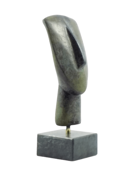 Cabeza de ídolo femenino en bronce, tipo Spédos, Cicládico Antiguo II, Cultura de Keros