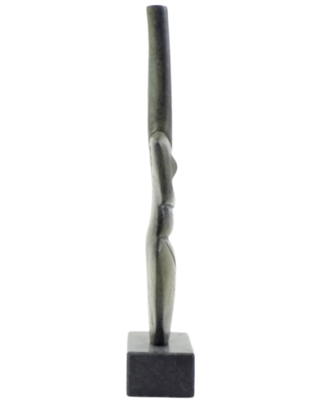 Estatuilla de ídolo femenino en forma de violín en bronce, Arte Cicládico Antiguo