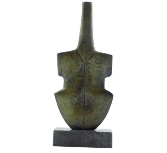 Estatuilla de ídolo femenino en forma de violín...