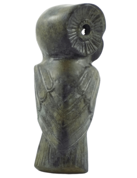 Bronze Owl Statuette, Symbol of Athena, goddess of wisdom, military strategy, and the arts