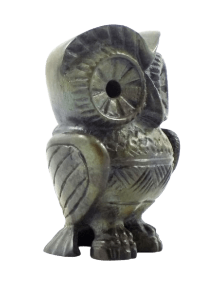 Statuette de Chouette en Bronze, Symbole d'Athéna, déesse de la sagesse, de la stratégie militaire et des arts